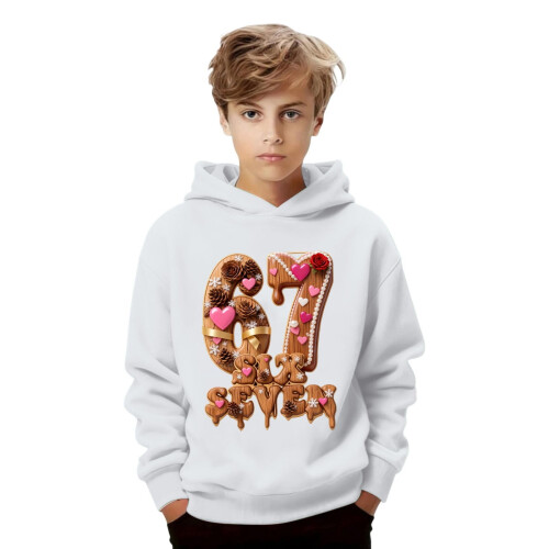 Boys Hooded Pullover Sweatshirt with Pocket Soft Fleece