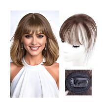 Clip-In Bangs Synthetic Air Bangs 3D Invisible Hairpieces
