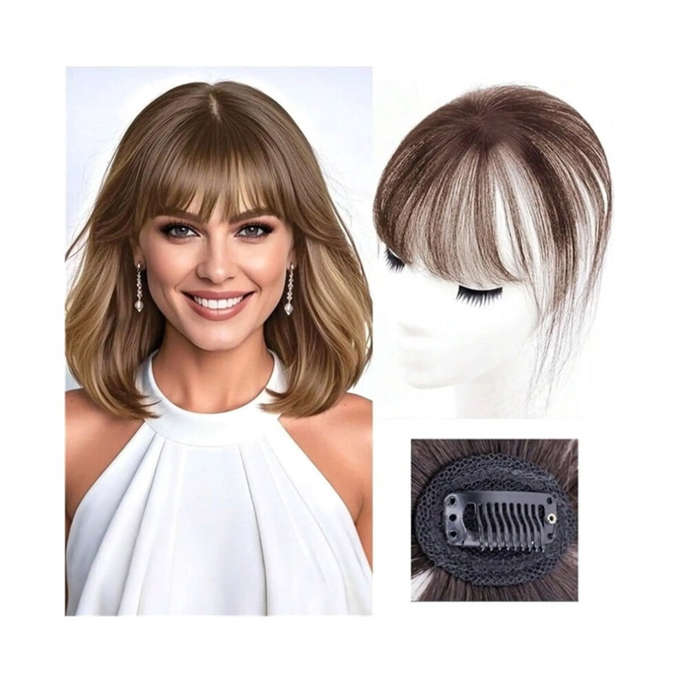 Unisex Synthetic Clip In Bangs Air Bangs 3D Air Bangs Clip-In Extensions Invisible Hairpieces Daily Wear