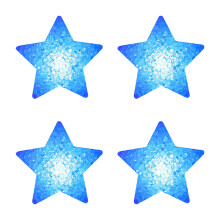 4 Pack Star Party Lights with LED Glow Festival, Stage Dance Accessories, Portable Design
