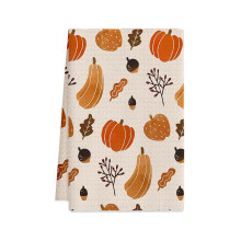 C Thanksgiving Hand Towel For Kitchen Holiday Decor 23.5 X 17.7 Inches Sturdy Material