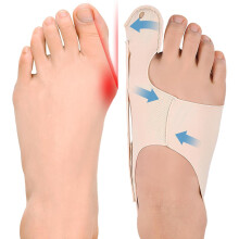 Justerbar Hallux valgus-korrigerare och tårätare för smärtlindring – Dag-/nattbruk, passar de flesta skor (medium), kompatibel med dagliga