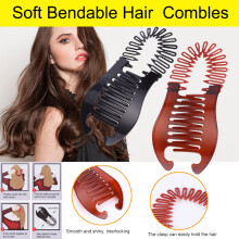Lot de 2 pinces à cheveux en forme de scorpion - Attache-queue de cheval en plastique pour tresses, pour femmes et filles, tous types de cheveux