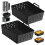 Silicone Liners for Ninja SL401 Double Stack 2-Basket Air Fryer, Reusable Perforated Rectangular Liners (Black) – Compatible with Ninja DoubleStack 1