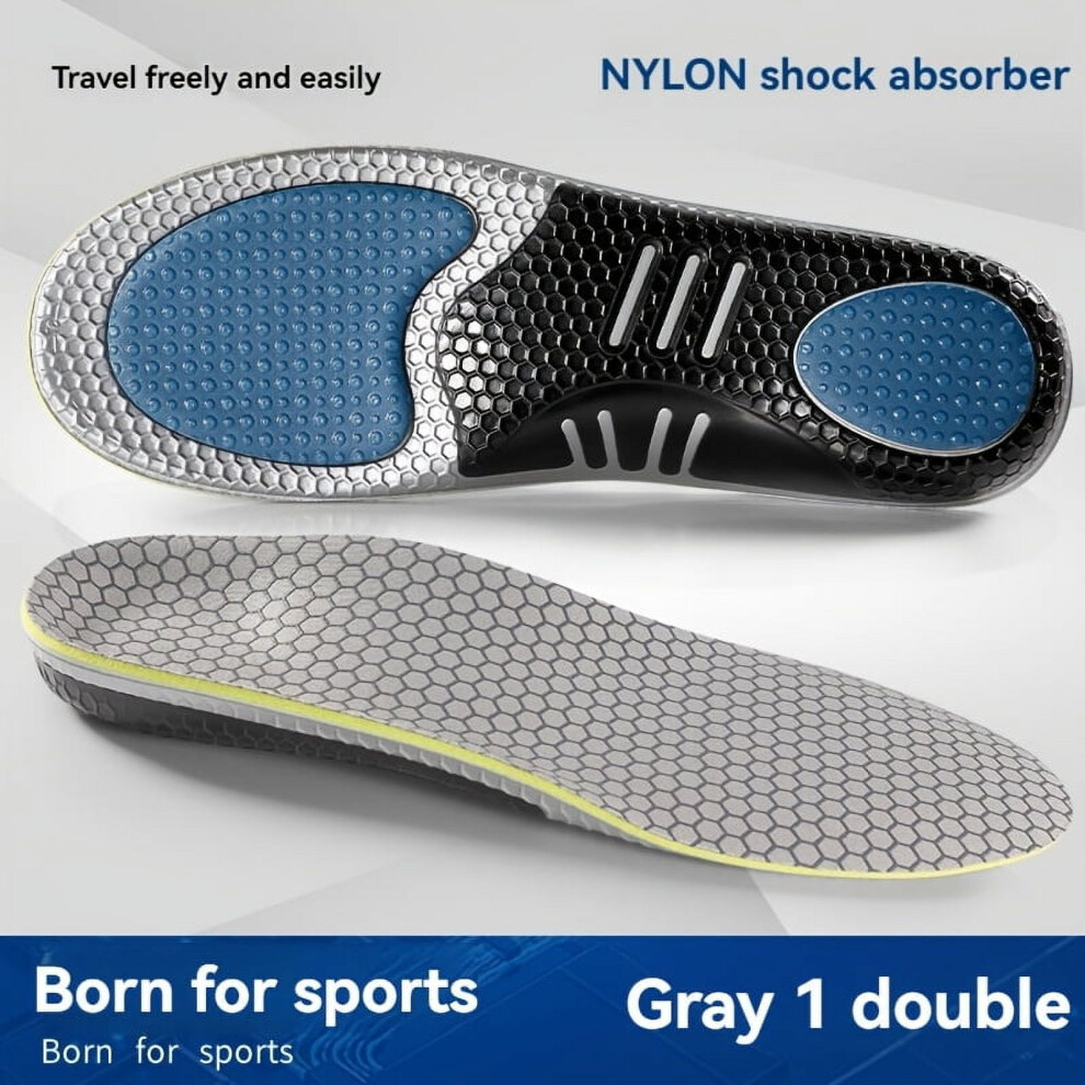 Silicone sports insoles shock-absorbing arch support 1 pair