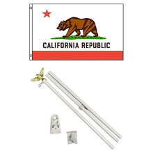 Bandiera e stendardo da esterno in poliestere con la bandiera dello Stato della California.
