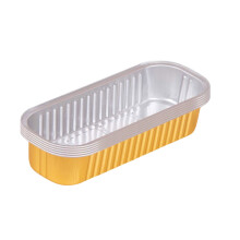 Abverkauf! Backbleche & Tabletts, 1x Ofen-Lunchbox aus Aluminiumfolie (Gold, 5er-Pack), Ofen-Lunchbox aus Aluminiumfolie (Gold, 5-teilig)