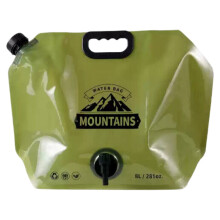 Contenedor plegable de 8 litros para almacenamiento de agua - Bolsa multifuncional de gran capacidad para exteriores, ideal para lavarse las manos,