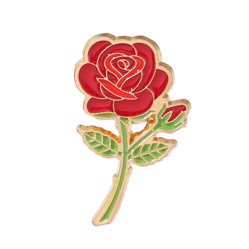 Rosenålsbrosje for kvinner – Blomsternål i legering