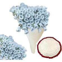 Flower Bouquet Blanket,Handmade Crochet Flower Blanket,Soft and Lightweight Knitted Throw Blankets,for Birthday Wedding Valentine's Day Home Decor