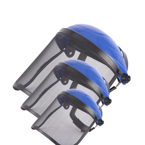 Safety Face Shield with Mesh,Face Shield for Weed Whacking Visor for Weed Eating Whacking Yard Work Mesh Face Shield Chainsaw Protective Helmet 3PCS