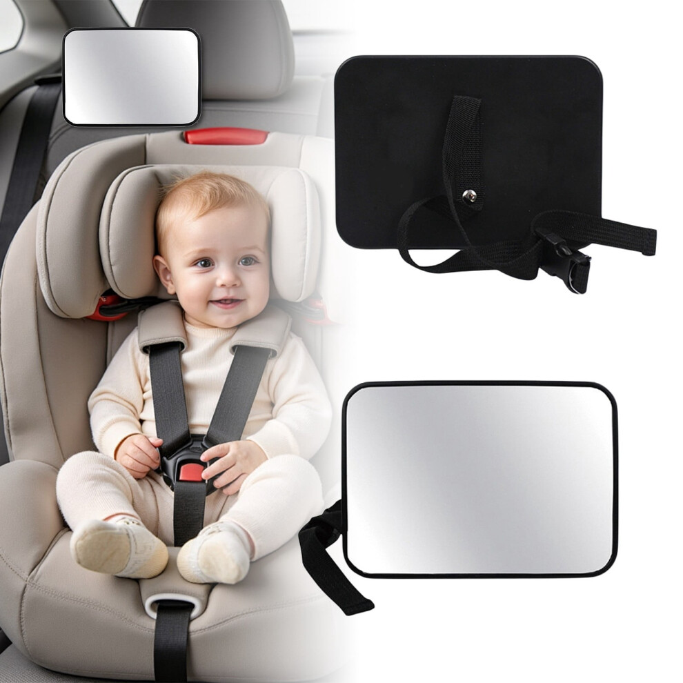 For Shatterproof Seat Sight Glasses Adjustable Seat Rear Facing Seats Headrest Wide Rearview For Or Truck Child 9329345293320