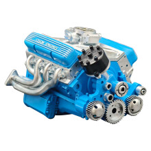High-Performance Red Engine Model for Display | Durable Metal Construction | Perfect Gift for Car Enthusiasts | Detailed Design