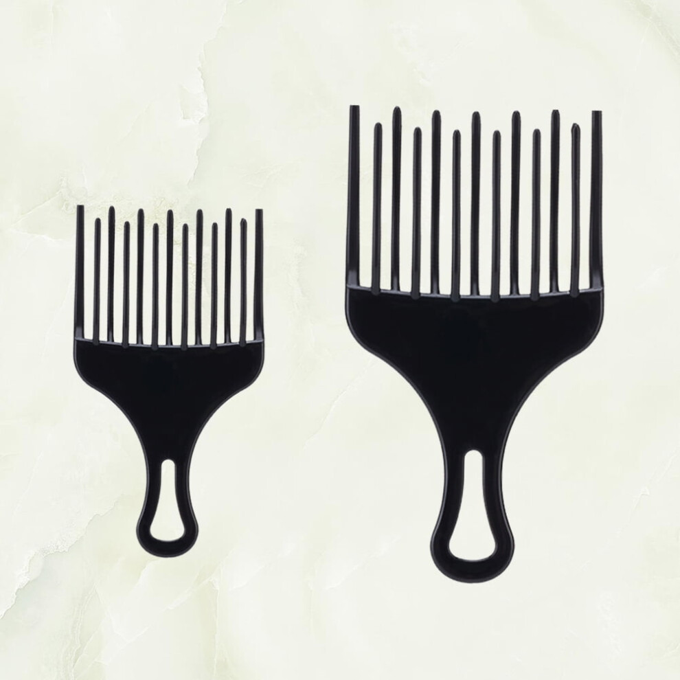 unbranded 2 Pcs Styling Comb Hair Toothed Tail Tool Combs for Men Man Black