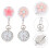 2Pcs Retractable Pocket Watch for Nurses with Large Arabic Numbers Assorted Colors 1