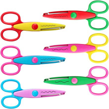 6-Pack Decorative Edge Craft Scissors for Scrapbooking & Safety Art Projects