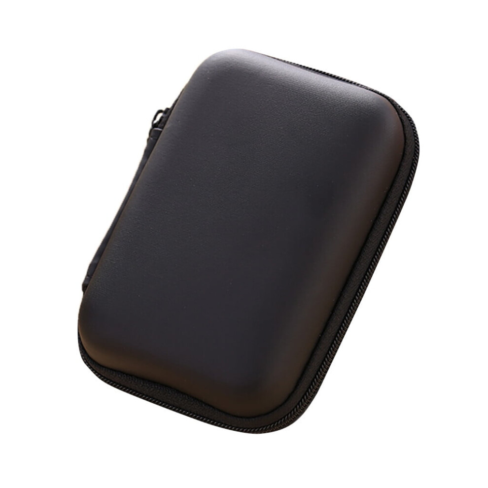Hard Case Earphone Storage Bag With Zipper Pouch For Cables Chargers Earbuds Travel Organization Box 9329345297151