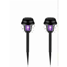 2 Pcs Solar Bug Zapper Outdoor Mosquito Zapper Mosquito Killer and Lighting Repellent Lamp for Indoor Outdoor Use Garden Patio