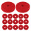 Red Cymbal Felt Pads Double Layer 6 Pack 1
