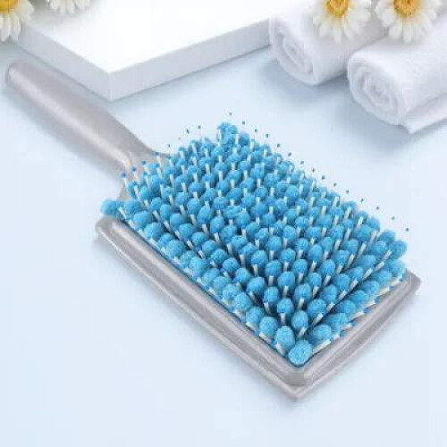 Quick Drying Hair Brush Paddle Brush for Smooth Styling with Plastic Ergonomic Handle 1Pcs