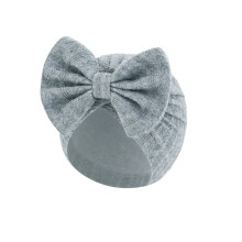 Nursery Hospital Turban Hat Solid Color Baby Bun Knot Cap Headwrap Soft Bonnet Cap for Infant Toddler