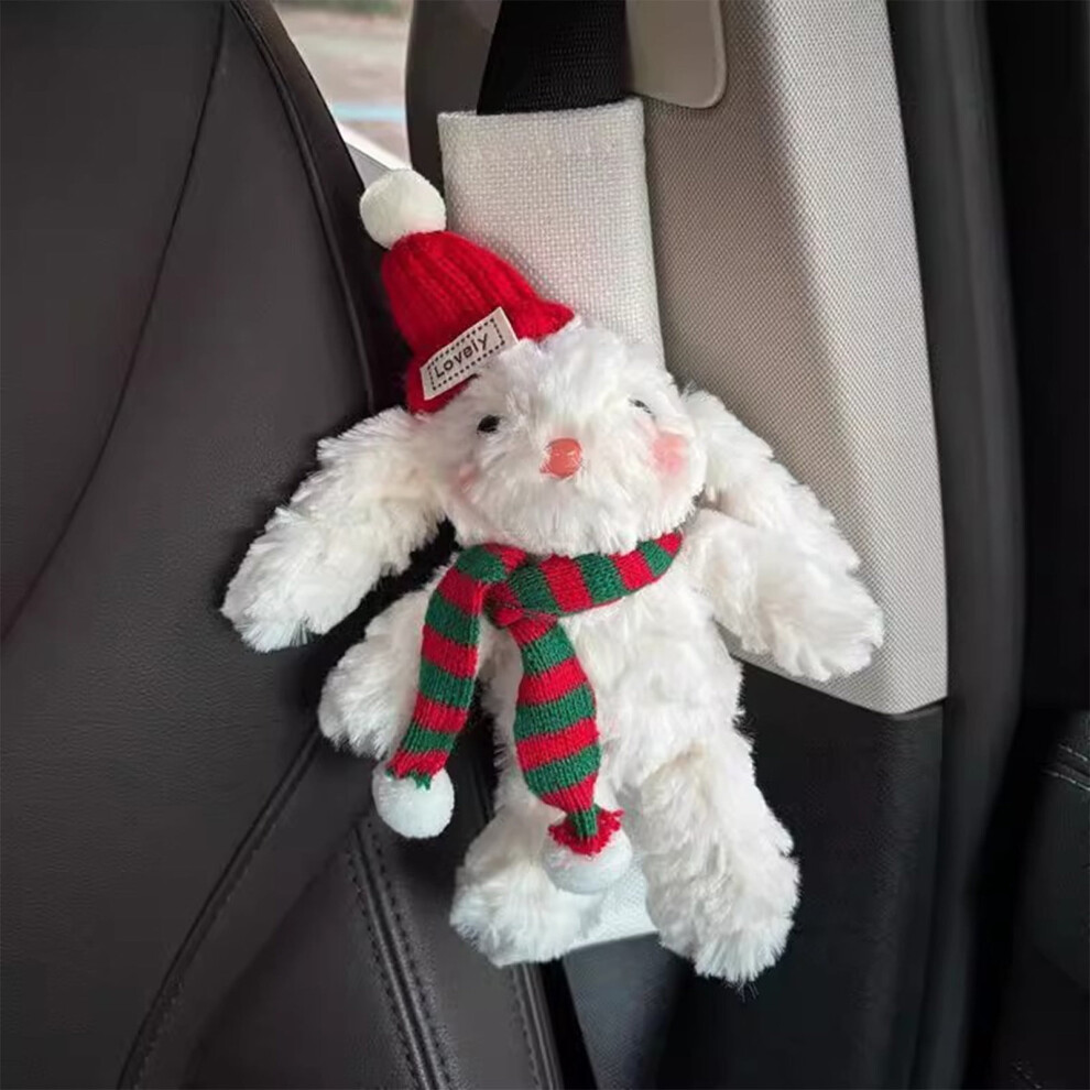 Seat Belt Cover Pad Cute Kawaii Bunny Covers For Kids And Adults Winter Soft Seat Belt Cover Cushion Car Seat Strap Pads 9555307618287
