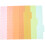 5pcs Plastic Index Dividers For Binders File Organization Office Workers Multi-color 1