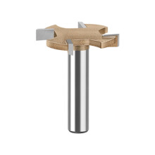 8mm 4-Flute T Slot Router Bit Carbide-Tipped Cutter for Carving & Joinery Work