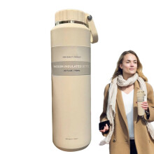 Gourde isotherme de sport en acier inoxydable, étanche, à large ouverture, 710 ml (24 oz), idéale pour enfants et adultes, pour la salle de sport,