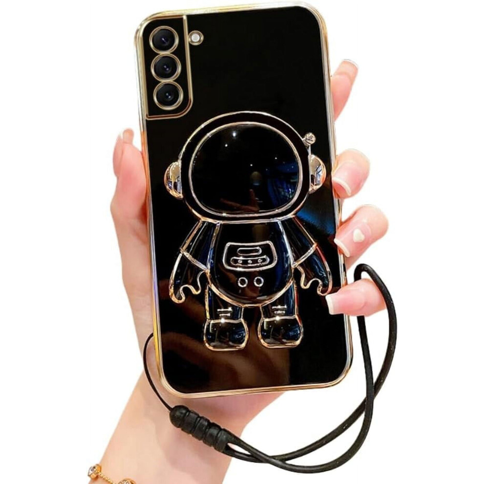 Astronaut Invisible Stand Phone Case With Lanyard, Full Cover & Drop Proof, Compatible With Samsung Galaxy S24/S23/S22/S21/S20/S10/Note20/Note10 9402001215697