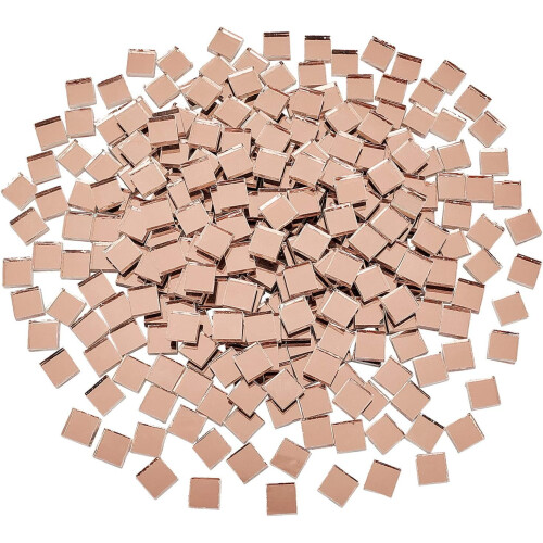 280g/κουτί 10x10x3mm τετράγωνα μωσαϊκά πλακάκια μωσαϊκού από γυαλί, πλακάκια καθρέφτη