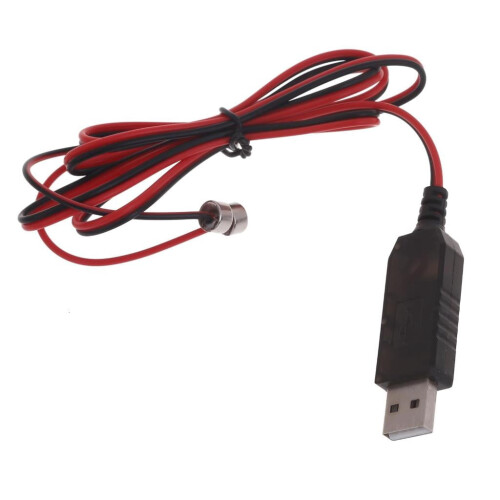 Καλώδιο φόρτισης USB 100cm για μπαταρίες 14500 16340 26650