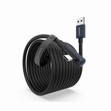Cabo Link de 6 metros compatível com Oculus/Meta Quest 3/3S/2/Pro, Pico 4/Ultra, PC/SteamVR – USB 3.0 para USB, transferência de dados em alta