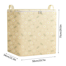 Sac de rangement zippé en tissu non tissé pour déménagement, couettes et vêtements – Grande capacité, durable et réutilisable – Convient