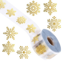 Clear Snowflake Stickers Christmas Envelope Seals Decorative Labels for Scrapbooking Phone Notebook Decor