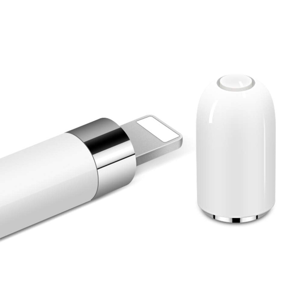 Fzflzdh Magnetic Pencil Cap Stylus Pen Charging Protective Cap Compatible With Apple Pencil For Ipad Pro 9.7"/10.5"/12.9" (White) White 9402001216625