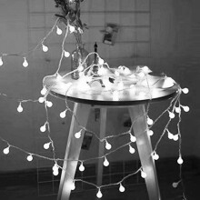 LED Globe String Lights, Fairy Lights Battery Operated Christmas Lights for Garden Patio Gazebo Balcony Bedroom Xmax Tree Decorations