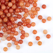 200 piezas de cuentas de aventurina roja natural de 8,5 mm, cuentas de jade natural, cuentas redondas sueltas de piedras preciosas, piedra