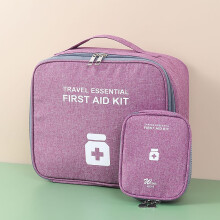 Emergency Prevention Kit, Student Portable Home Outdoor Kit, Durable Ripstop Fabric, Smart Internal Organization, Ideal Gift Choice 9.8x8.6 in