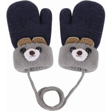 Toddler Kids Warm Winter Gloves, Cute Infant Baby Boys Girls Thick Fleece Lined Full Finger Ski Snow Gloves Mittens