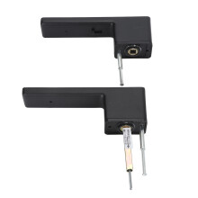 Black Reversible Aluminum Alloy Door Lever Lock for 42-50mm Thickness