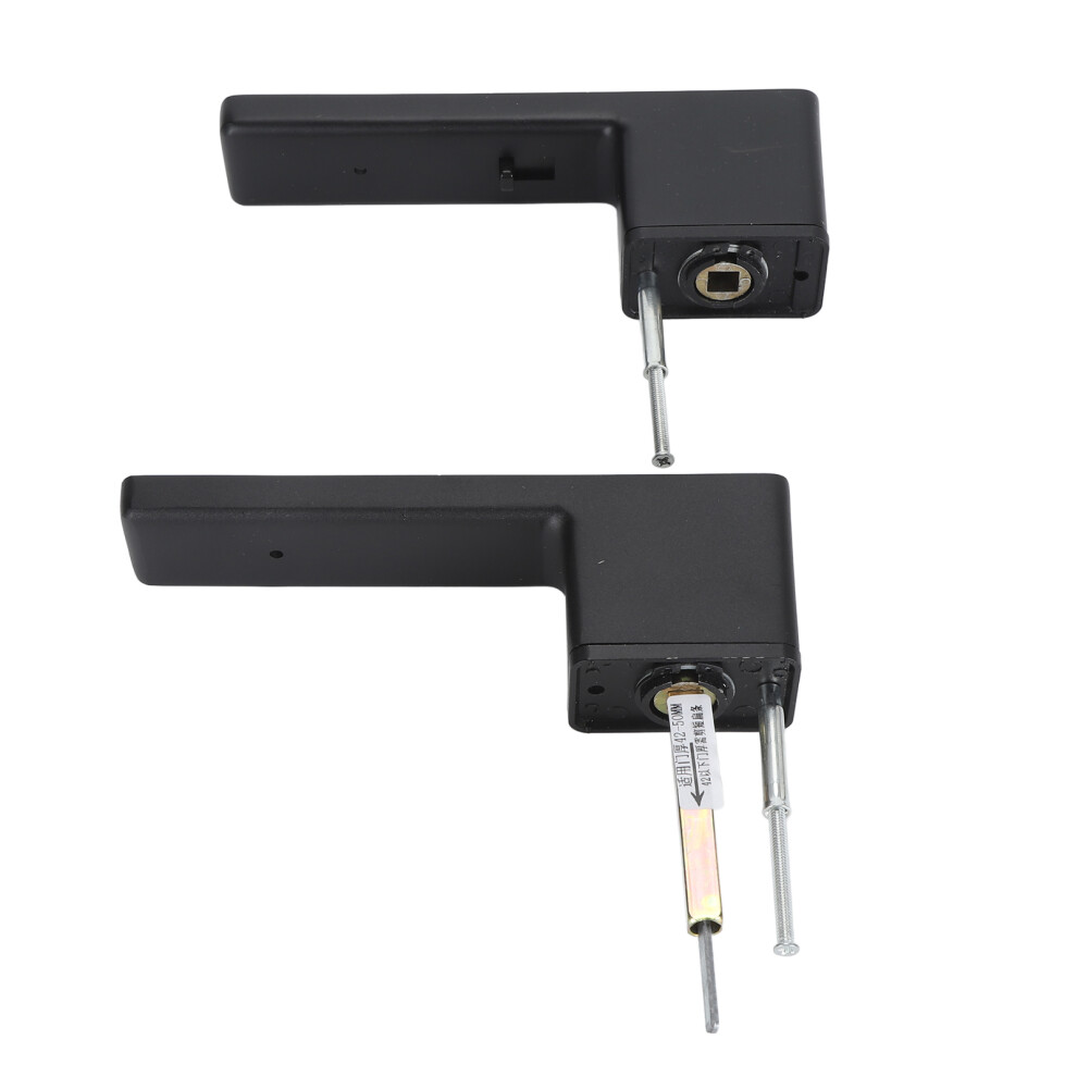 Stylish Black Aluminum Alloy Door Lever Lock For 42Â50Mm Doors 9441391295933