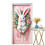 Décoration de porte de Pâques avec lapin (1 pièce) 1