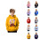 Kapuzenpullover mit Grafikprint für Jungen, langärmlig 1
