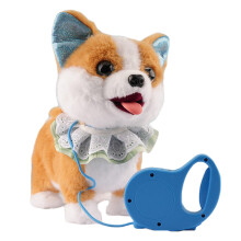 Realistic Interactive Robot Dog with Touch Sensing, Voice Mimic & Licking Motion – Compatible with Leash Remote