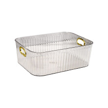 Clear Plastic Storage Basket | 9x6x3 Inches | Multi-Purpose Organizer for Snacks, Cosmetics & Home Organization | White or Green | 1-Piece Set