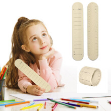 Dreamyjuly Silicone Memo Wrist Band Ruler – Reusable, Writable, Erasable Slap Bracelet for Daily Use, Yellow (Compatible with Standard Wrist Sizes)