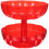 Red Fruit Tray Pumpkin Candy Dish with Cover for Parties 1