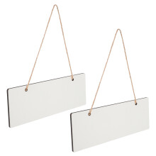4Pcs White Wood Hanging Door Signs Sublimation Blanks for DIY Projects