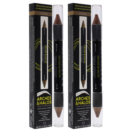 Arches & Halos Augenbrauen-Highlighter-Stift Coco - 0,176 oz (2 Stück) 2